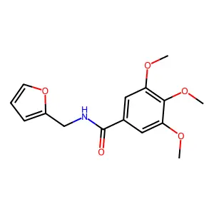 N-糠基-3,4,5-三甲氧基苯甲酰胺 structure