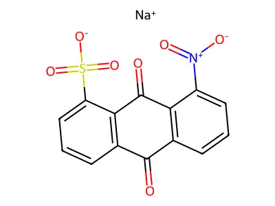 Sodium 9,10-dihydro-8-nitro-9,10-dioxoanthracenesulphonate structure