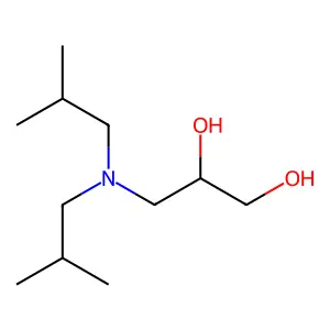 3-(Diisobutylamino)propane-1,2-diol structure