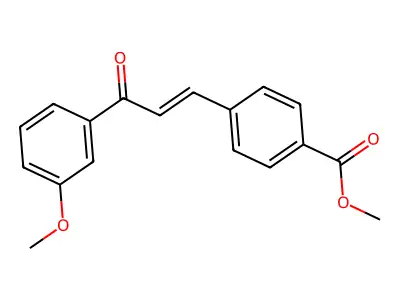methyl 4-[(E)-3-(3-methoxyphenyl)-3-oxoprop-1-enyl]benzoate structure
