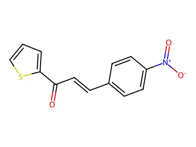 3-(4-Nitrophenyl)-1-(thiophen-2-yl)prop-2-en-1-one structure