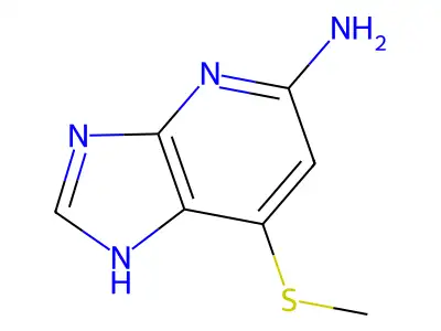 1H-Imidazo[4,5-b]pyridin-5-amine, 7-(methylthio)- structure