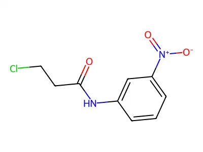 3-chloro-N-(3-nitrophenyl)propanamide structure