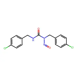 1,3-Bis(4-chlorobenzyl)-1-nitrosourea structure