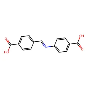 4-((4-Carboxybenzylidene)amino)benzoic acid structure