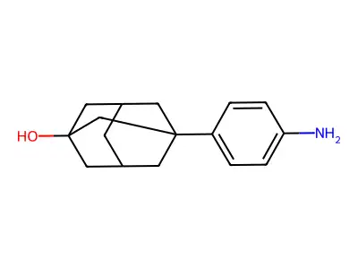 3-(4-Aminophenyl)adamantan-1-ol structure