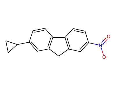 2-Cyclopropyl-7-nitro-9H-fluorene structure