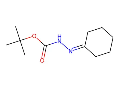 Tert-butyl 2-cyclohexylidenehydrazinecarboxylate structure