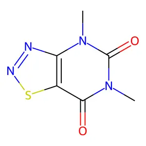 4,6-dimethyl[1,2,3]thiadiazolo[4,5-d]pyrimidine-5,7(4H,6H)-dione structure