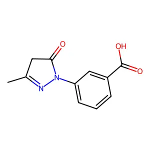 3-(5-hydroxy-3-methyl-1H-pyrazol-1-yl)benzoic acid structure