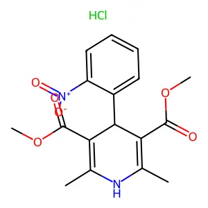 Nifedipine-hydrochloride structure