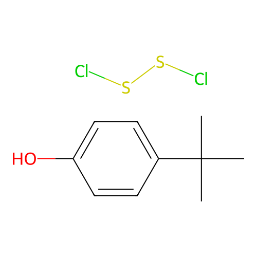 4-Tert-butylphenol;chlorosulfanyl thiohypochlorite structure