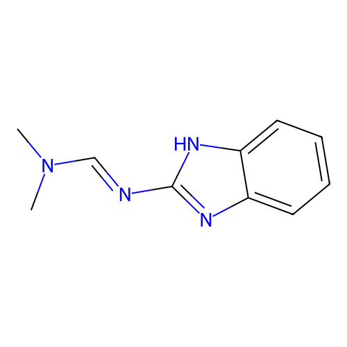 2-(Dimethylaminomethylideneamino)benzimidazole structure