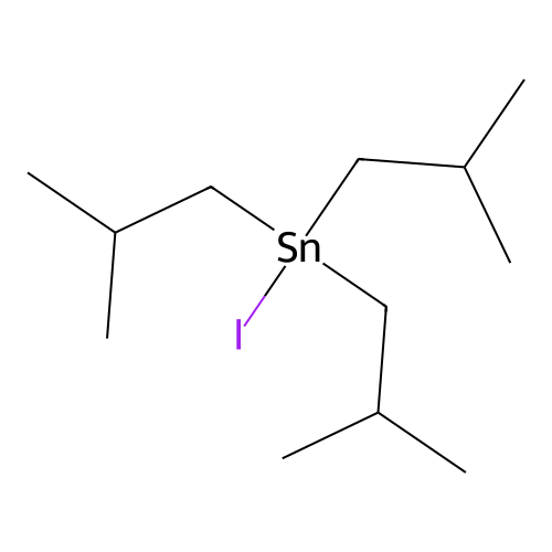 Stannane, iodotriisobutyl- structure