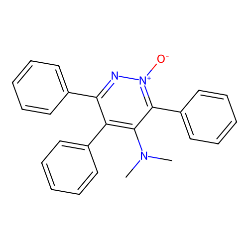 N,N-Dimethyl-2-oxo-3,5,6-triphenyl-2lambda~5~-pyridazin-4-amine structure