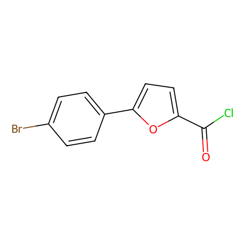 5-(p-Bromophenyl)pyromucic acid chloride structure