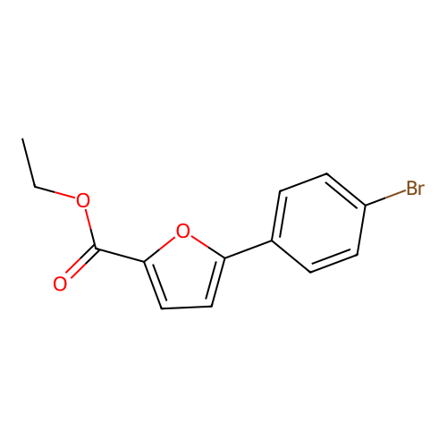 Ethyl 5-(4-bromophenyl)furan-2-carboxylate structure