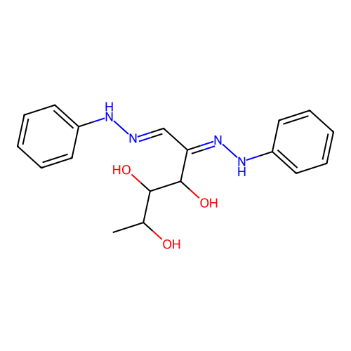 5,6-Bis(phenylhydrazinylidene)hexane-2,3,4-triol structure