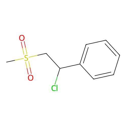 Benzene, [1-chloro-2-(methylsulfonyl)ethyl]- structure