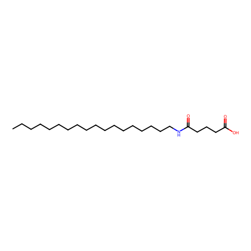5-(Octadecylamino)-5-oxopentanoic acid structure