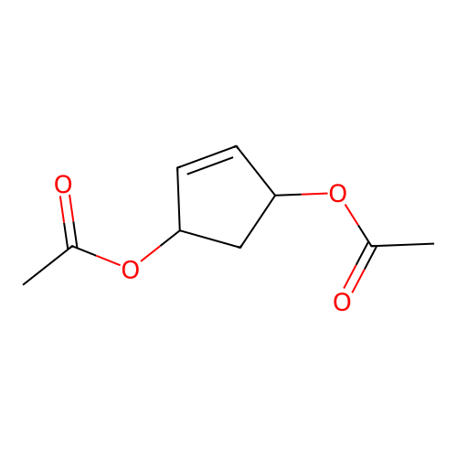 cis-4-Cyclopentene-1,3-diol diacetate structure
