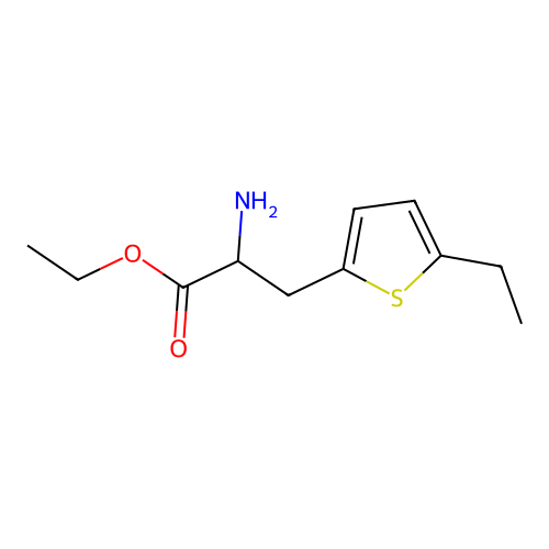 Ethyl 2-amino-3-(5-ethylthiophen-2-yl)propanoate structure