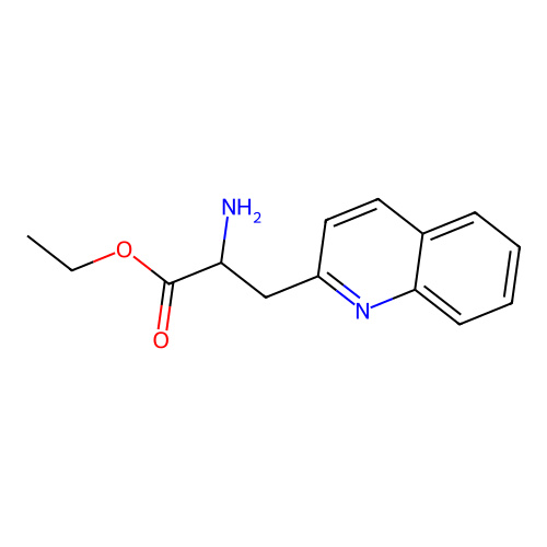 Ethyl 2-amino-3-quinolin-2-ylpropanoate structure