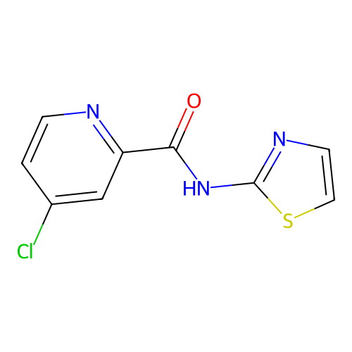 4-chloro-N-(thiazol-2-yl)picolinamide structure