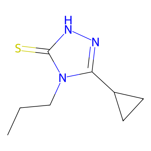 5-cyclopropyl-4-propyl-4H-1,2,4-triazole-3-thiol structure