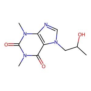 羟丙茶碱 structure