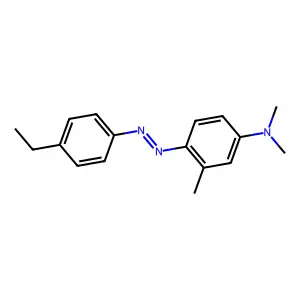 4-(Dimethylamino)-4'-ethyl-2-methylazobenzene structure