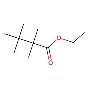 Butanoic acid, 2,2,3,3-tetramethyl, ethyl ester structure