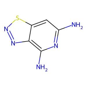 1,2,3-Thiadiazolo[4,5-c]pyridine-4,6-diamine structure