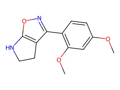 3-(2,4-dimethoxyphenyl)-5,6-dihydro-4H-pyrrolo[3,2-d][1,2]oxazole structure
