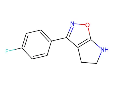 3-(4-Fluorophenyl)-5,6-dihydro-4H-pyrrolo[3,2-d]isoxazole structure