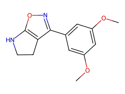 3-(3,5-dimethoxyphenyl)-5,6-dihydro-4H-pyrrolo[3,2-d][1,2]oxazole structure