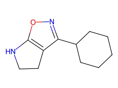 3-Cyclohexyl-5,6-dihydro-4H-pyrrolo[3,2-d]isoxazole structure