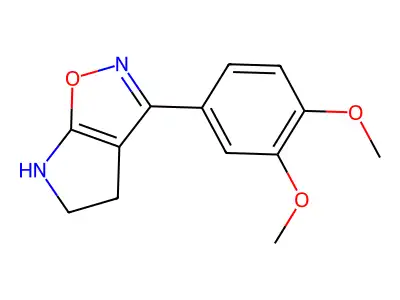 3-(3,4-dimethoxyphenyl)-5,6-dihydro-4H-pyrrolo[3,2-d][1,2]oxazole structure