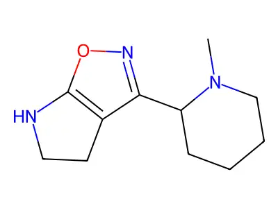 3-(1-methylpiperidin-2-yl)-4,5-dihydro-2H-pyrrolo[3,2-d][1,2]oxazole structure