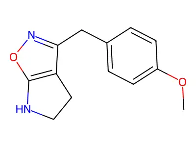 3-(4-Methoxybenzyl)-5,6-dihydro-4H-pyrrolo[3,2-d]isoxazole structure