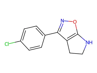 3-(4-Chlorophenyl)-5,6-dihydro-4H-pyrrolo[3,2-d]isoxazole structure