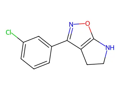 3-(3-Chlorophenyl)-5,6-dihydro-4H-pyrrolo[3,2-d]isoxazole structure