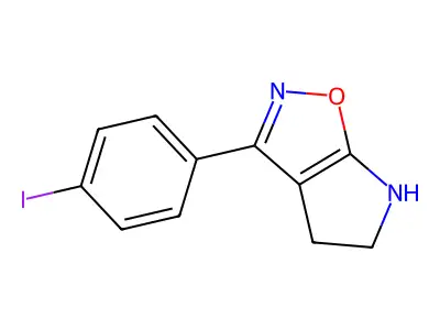 3-(4-Iodophenyl)-5,6-dihydro-4H-pyrrolo[3,2-d]isoxazole structure