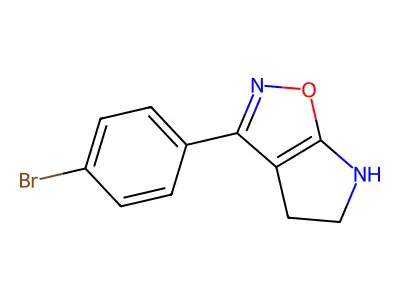 3-(4-Bromophenyl)-5,6-dihydro-4H-pyrrolo[3,2-d]isoxazole structure