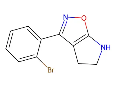 3-(2-Bromophenyl)-5,6-dihydro-4H-pyrrolo[3,2-d]isoxazole structure