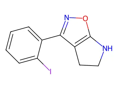 3-(2-Iodophenyl)-5,6-dihydro-4H-pyrrolo[3,2-d]isoxazole structure