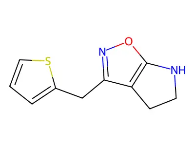 3-(Thiophen-2-ylmethyl)-5,6-dihydro-4H-pyrrolo[3,2-d]isoxazole structure