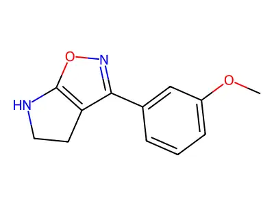 3-(3-Methoxyphenyl)-5,6-dihydro-4H-pyrrolo[3,2-d]isoxazole structure