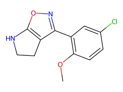 3-(5-Chloro-2-methoxyphenyl)-5,6-dihydro-4H-pyrrolo[3,2-d]isoxazole structure