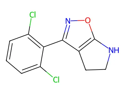 3-(2,6-Dichlorophenyl)-5,6-dihydro-4H-pyrrolo[3,2-d]isoxazole structure